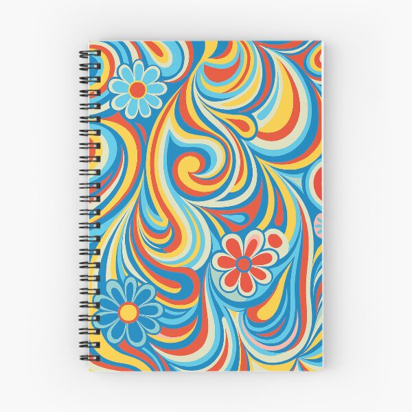 Item preview, Groovy Psychedelic Floral Swirl – 70s Retro Pop Art Pattern designed and sold by weirdfishes123.