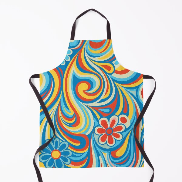 Item preview, Groovy Psychedelic Floral Swirl – 70s Retro Pop Art Pattern designed and sold by weirdfishes123.