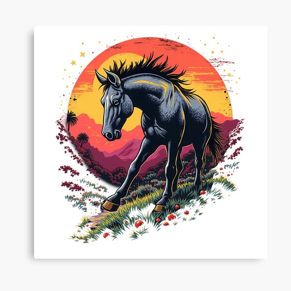 Item preview, Retro Style Horse designed and sold by a2zbuyshop.