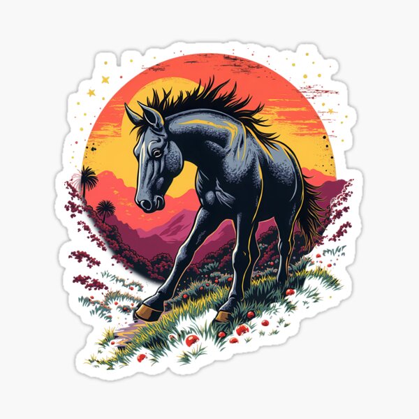 Item preview, Retro Style Horse designed and sold by a2zbuyshop.