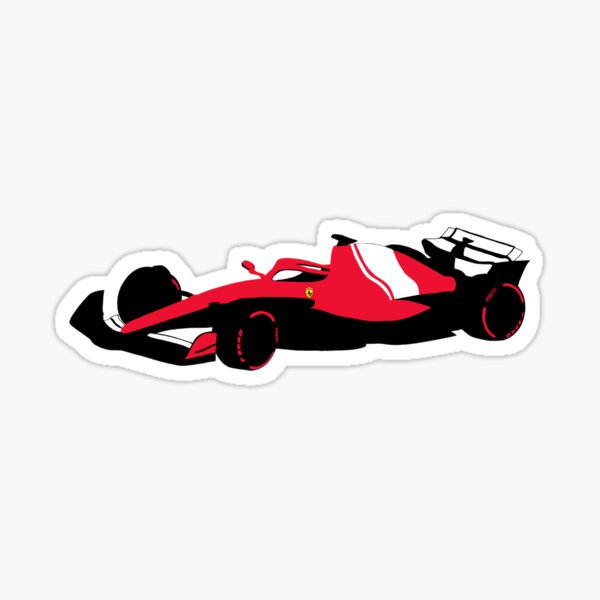 Item preview, Minimalist Formula 1 Car Silhouette – Ferrari designed and sold by InkAndRavens.
