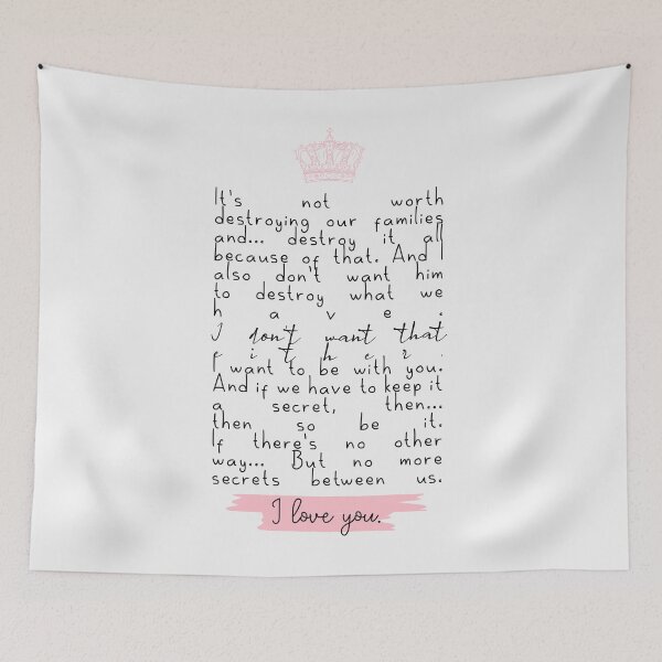 Item preview, If we have to keep it a secret, then... then so be it. If there's no other way… But no more secrets between us. | young royals designed and sold by Pinu92.