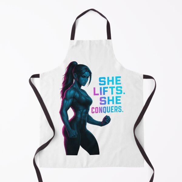 Item preview, She Lifts. She Conquers. – Neon Fitness Woman Power Art designed and sold by NaniRm.