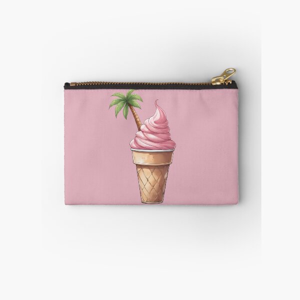 Item preview, Pink soft ice cream with palm tree designed and sold by angel-cat-22.
