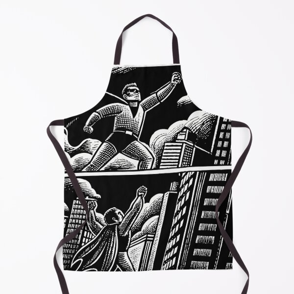 Item preview, “Heroic Superhero Flying Over City” designed and sold by ART ATTACK ZONE.