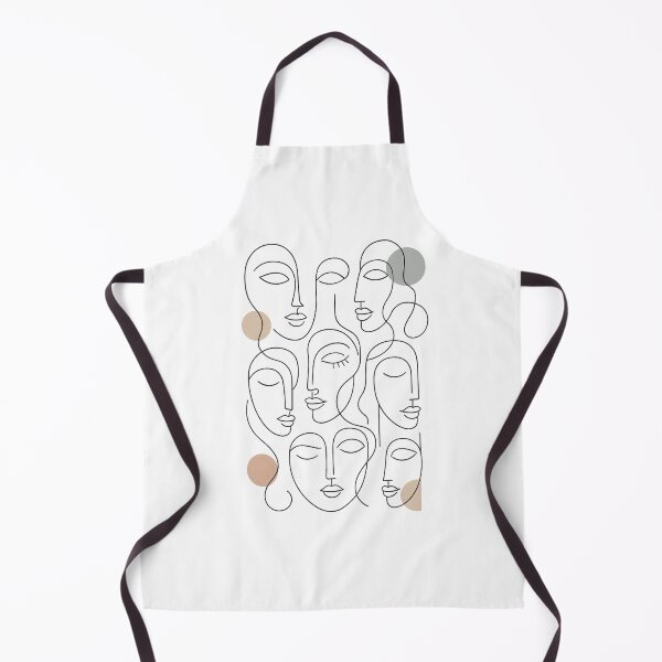Item preview, Minimalist Abstract Faces Line Art Design designed and sold by PrintandJoy.