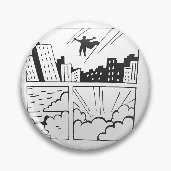 Item preview,  “Superhero in an Epic Comic Strip” designed and sold by ART ATTACK ZONE.