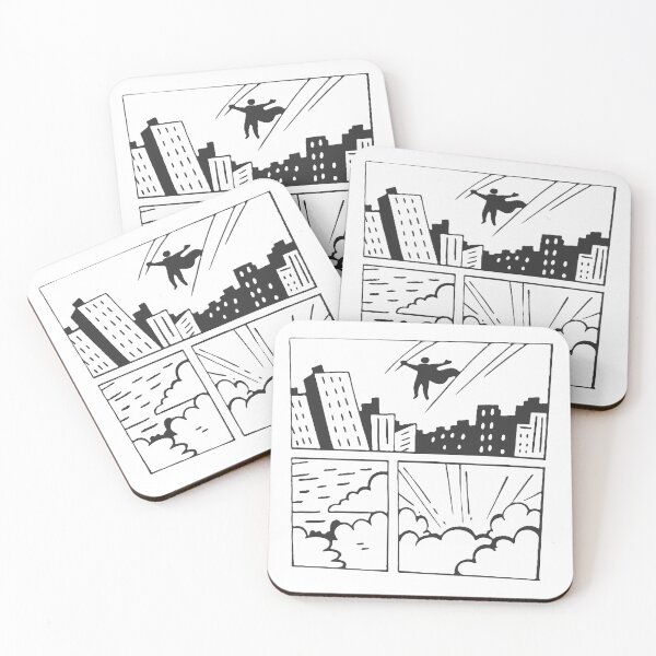 Item preview,  “Superhero in an Epic Comic Strip” designed and sold by ART ATTACK ZONE.