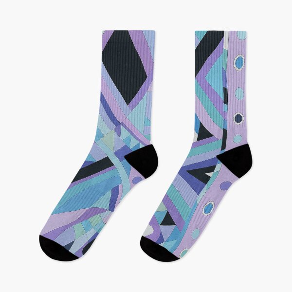 Artikelvorschau, Geometrisches Pastell-Abstraktes – Lila und Blaues Retro-Musterdesign entworfen und verkauft von weirdfishes123.