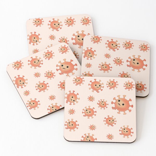 Item preview, Cute Virus Pattern designed and sold by MicroMarket.