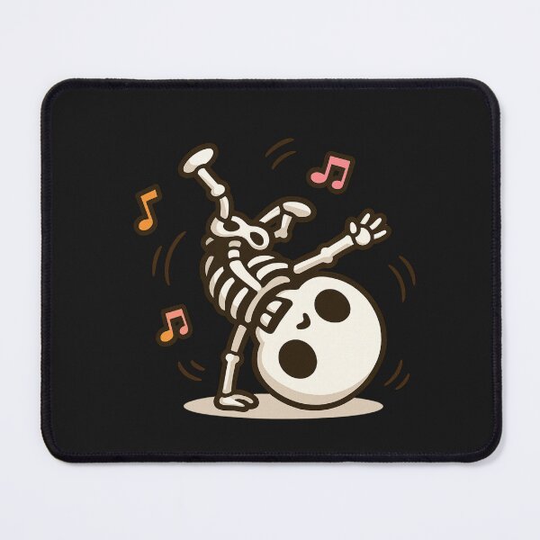 Item preview, Chibi Skeleton Breakdancing – Cute Kawaii Disco Dance Art designed and sold by ColorSplash123.