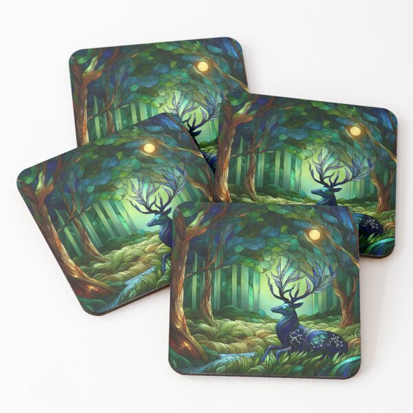Item preview, Stag Guardian of the Grove designed and sold by AetherLightArt.