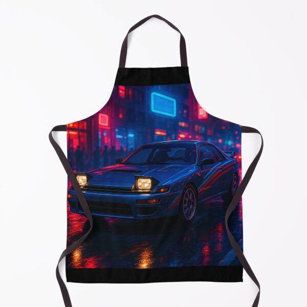 Item preview, Classic Rally Car Surrounded By Vibrant Downtown Nightlife designed and sold by RevUpDesign.