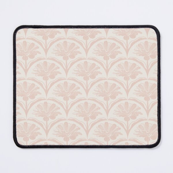 Item preview, Floral Scallop Block Print Pattern - Ibis White & Romance designed and sold by chrisdembinski.