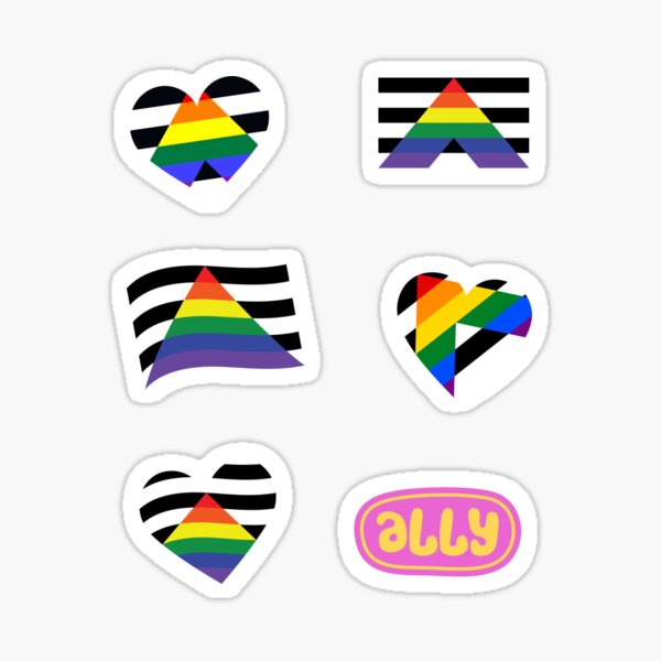 Item preview, ally stickers designed and sold by BellePilcher.