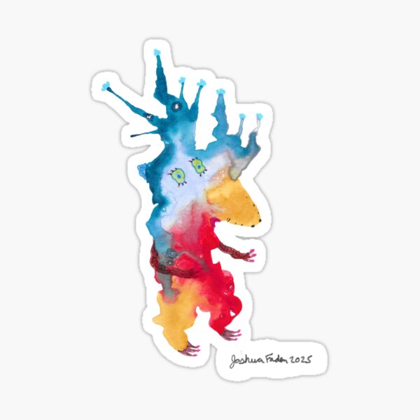 Spikey the Spirited – Confidence Creature of Bold Expression Sticker