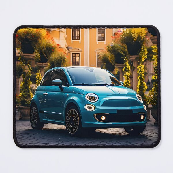 Item preview, Compact Urban Car Shining In Sunlit Italian Courtyard  designed and sold by RevUpDesign.