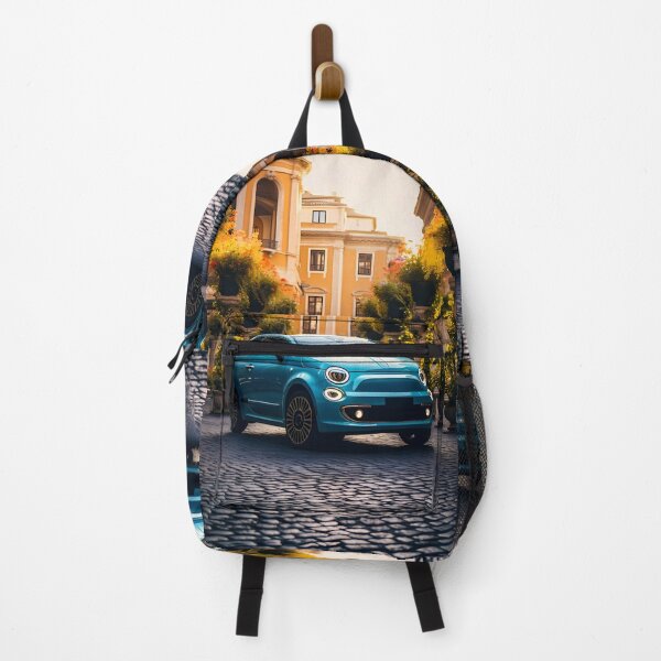 Item preview, Compact Urban Car Shining In Sunlit Italian Courtyard  designed and sold by RevUpDesign.
