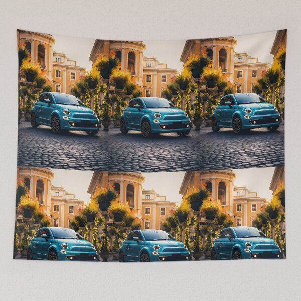 Item preview, Compact Urban Car Shining In Sunlit Italian Courtyard  designed and sold by RevUpDesign.