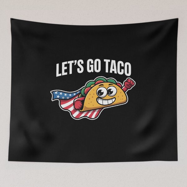 Item preview, Let's Go Taco Political - This funny gift is perfect for anyone who loves tacos, enjoys political humor, and wants to express their views on Trump with a touch of satire. designed and sold by ZyziowskyArt.
