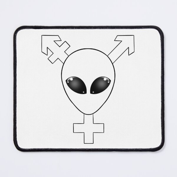 Item preview, Transgender Alien!! - Black Outline designed and sold by PuffinBerry.