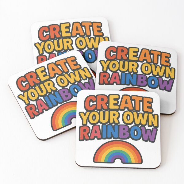 Item preview, Create Your Own Rainbow – Bold Typography Art designed and sold by Haus Of Sin.