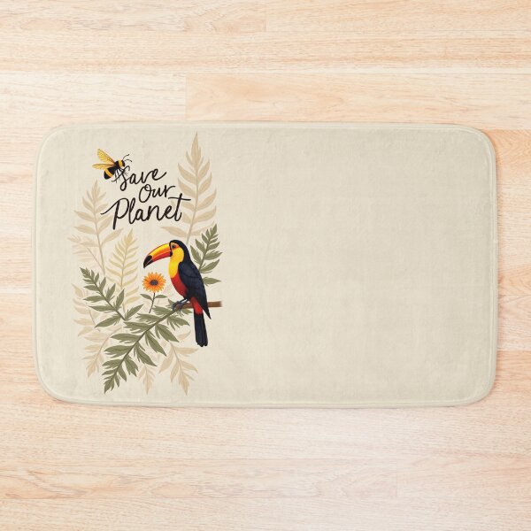 Item preview, Save Our Planet – Fern Leaf & Endangered Species Eco Design designed and sold by PrintandJoy.