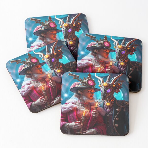 Item preview, Neo-Victorian Cyborg mythical creatures – A mesmerizing fusion of steampunk elegance & futuristic mythology designed and sold by FotoworldEdel.