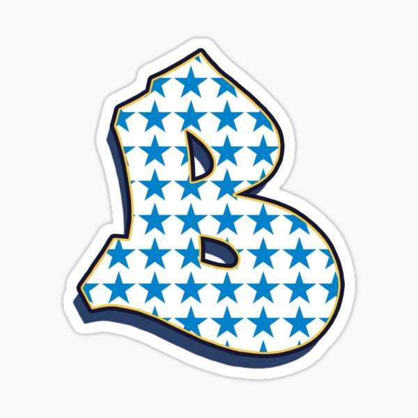 Letter B - Stars Sticker