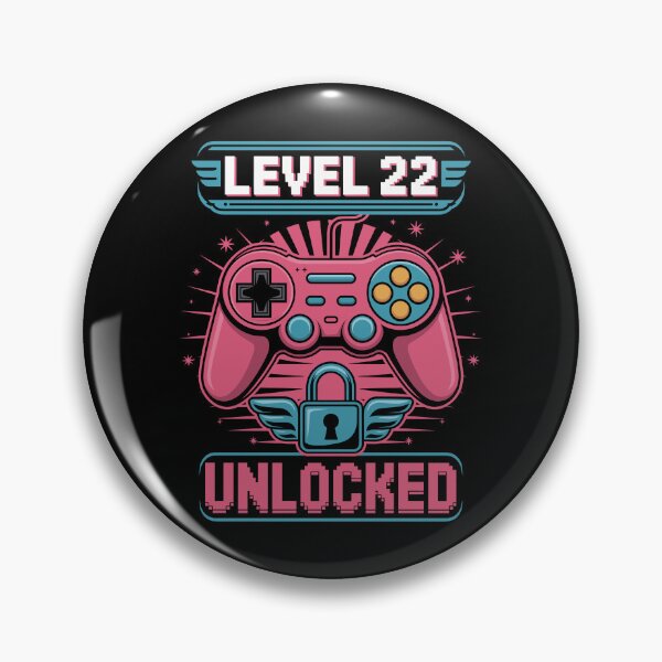 Item preview, Level 22 Unlocked - Gamer Birthday Tee designed and sold by Serbin.