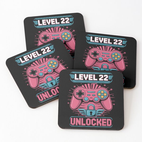 Item preview, Level 22 Unlocked - Gamer Birthday Tee designed and sold by Serbin.