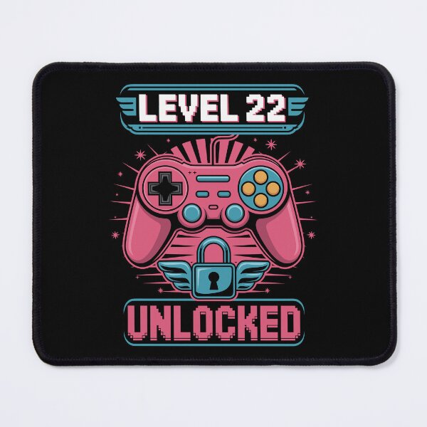 Item preview, Level 22 Unlocked - Gamer Birthday Tee designed and sold by Serbin.