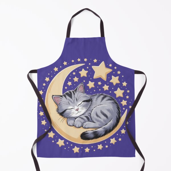 Item preview, The kitten is sleeping on the moon crescent. designed and sold by Lilashakti ⭐️ ⭐️ ⭐️ ⭐️ ⭐️.