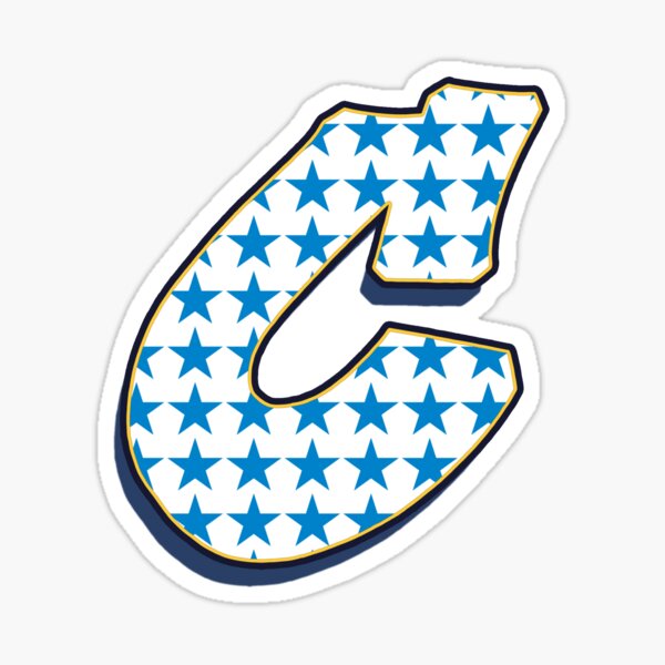 Letter C - Stars Sticker