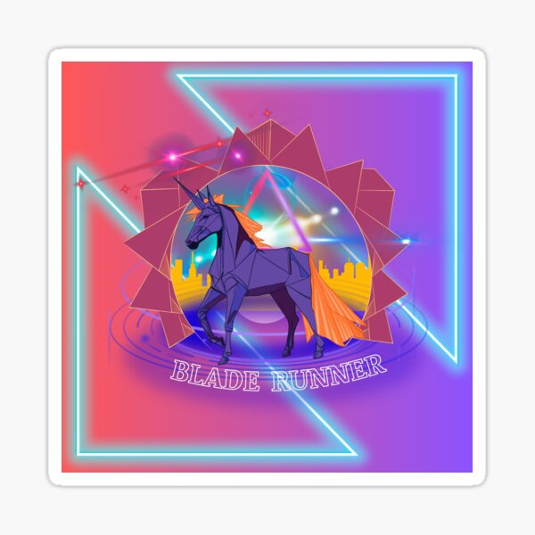 Artikel-Vorschau von BLADE RUNNER - VAPORWAVE EINHORN, designt und verkauft von Dreammecha.