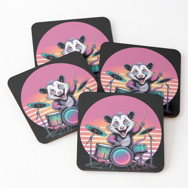 Item preview, Opossum Playing the Drums designed and sold by WikaKowalczyk.