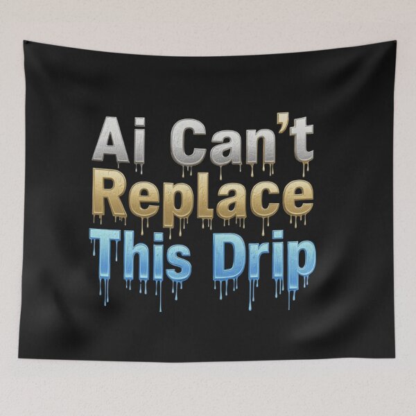 Item preview, AI Can’t Replace This Drip – Funny Tech T-Shirt, Streetwear Style designed and sold by rafworldshop.