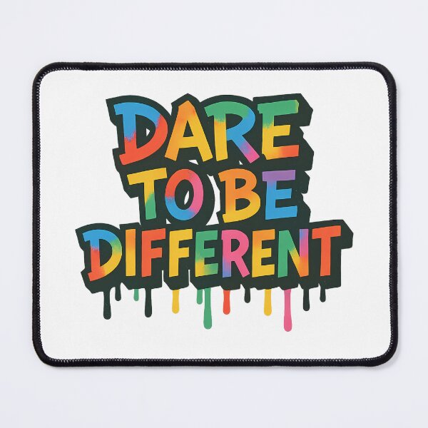Item preview, Dare to Be Different – Rainbow Typography designed and sold by Haus Of Sin.