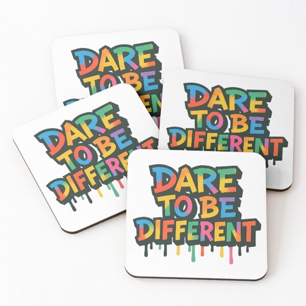 Item preview, Dare to Be Different – Rainbow Typography designed and sold by Haus Of Sin.