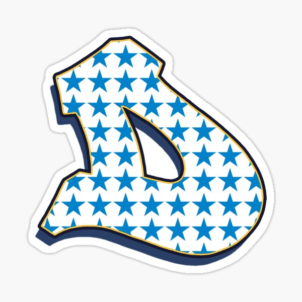 Letter D - Stars Sticker