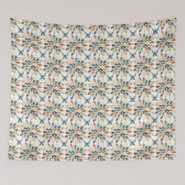 Item preview, Watercolor Butterflies and Abstract Flowers  designed and sold by SimplyPut.