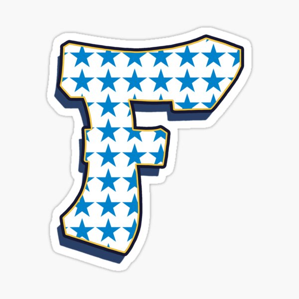 Letter F - Stars Sticker