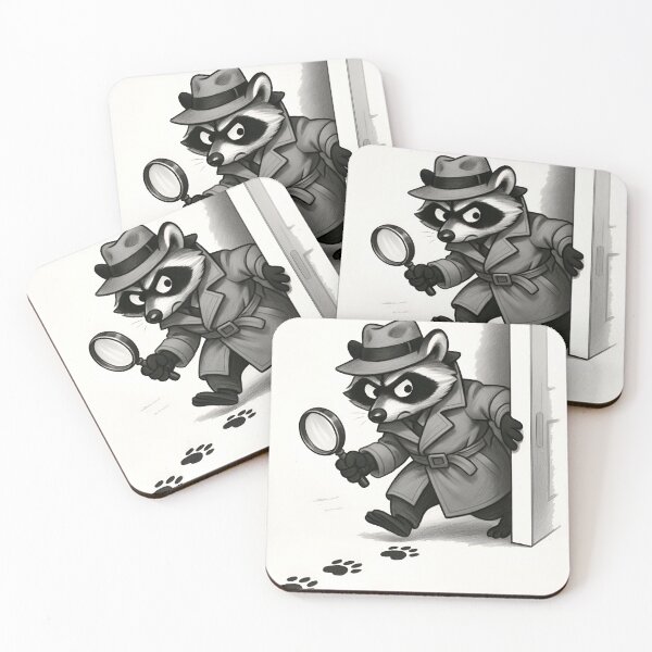 Item preview, "Suspicious Raccoon: Not Human Like a Real Human" designed and sold by Elisant.