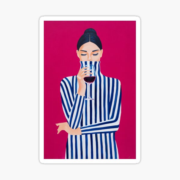 Item preview, Striped Sophistication: A Rosé State of Mind designed and sold by lordslane.