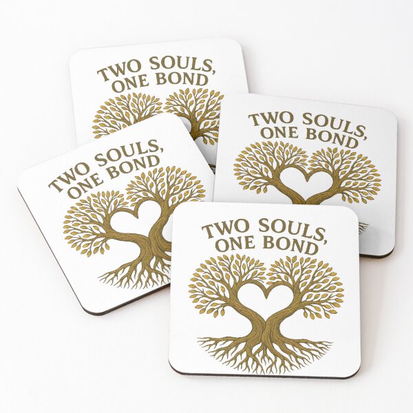 Item preview, Two Souls, One Bond – Best Friends Tree Heart Design designed and sold by The-Daily-Drape.