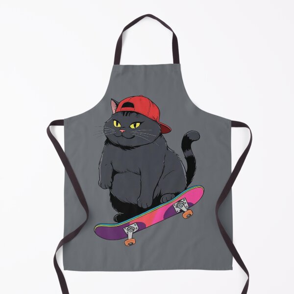 Item preview, Cat with baseball cap on skateboard designed and sold by angel-cat-22.