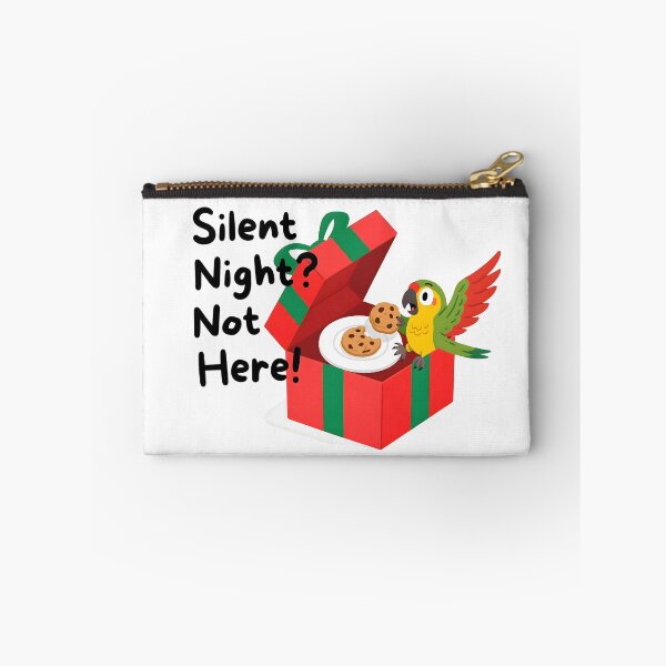 Item preview, Silent Night? Not Here!: Mischievous Parrot in Santa Beard Stealing Christmas Cookie - Funny Holiday T-Shirt Design designed and sold by ArtPetrenko90.
