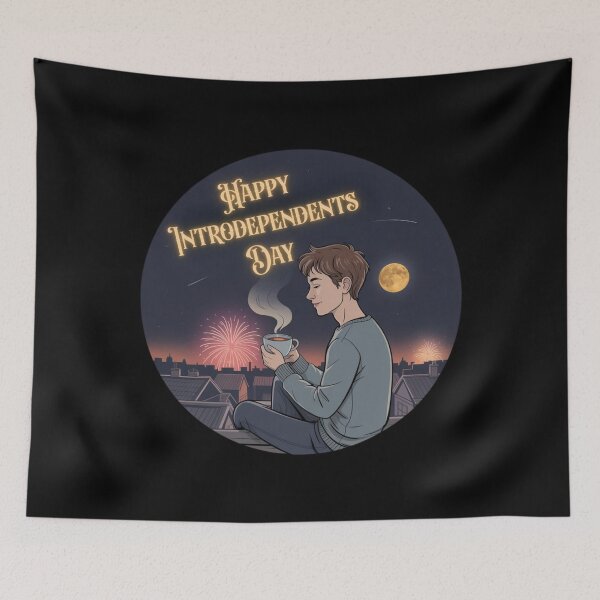 Item preview, Introdependents Day – Funny 4th of July for Introverts designed and sold by PeteLawliiet.