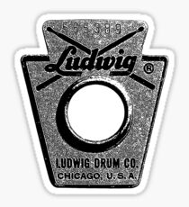 Vintage Ludwig Drum Badge 1968-Music-Rock-Blues-Jazz Sticker