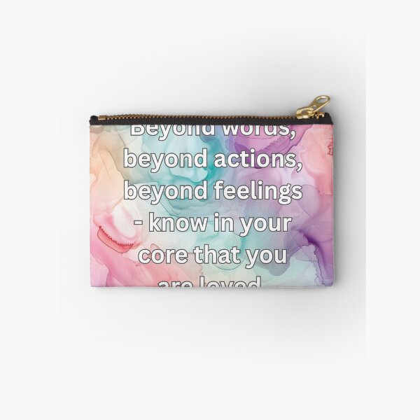 Item preview, Beyond words, beyond actions, beyond feelings - know in your core that you are loved. designed and sold by FlutterByH.
